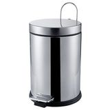 Krom Pedallı Çöp Kovası 5 Lt (Mikro)