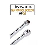 Krom Petek Yan Konsol Borusu Düz Pex 60 cm