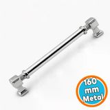 Krom Renk Talas Metal 160 Mm 16 Cm Düz Kulp Mobilya Mutfak Çekmece Dolap Kulpu Kulbu Kulpları