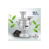 Krom Semaver 4 Lt. Mangal Kömürü Ve Odunla Kullanılabilir.