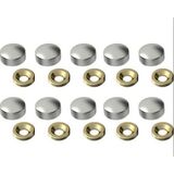 Krom Vida Tapası 20 mm 10 Adet - Çok Renkli