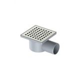 Krom Yer Süzgeci Banyo Gider Borusu Yandan Çıkışlı 10X10x50