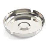 Kromajlı Metal Kül Tablası 11cm Paslanmaz Çelik Yuvarlak Küllük