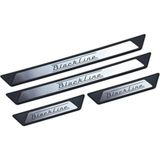 KromGaraj Bmw 3 Series (2011- 2019 ) Kapı Eşik Koruması Blackline 4 Parça