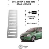KromGaraj Opel Corsa D 2006-13 Ayak Dinlendirme Pedalı Krom Ayak Dayama Pedalı - Gri