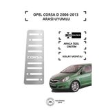 KromGaraj OPEL CORSA D 2006-13 Ayak Dinlendirme Pedalı Krom Ayak Dayama Pedalı