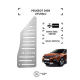 KromGaraj Peugeot 3008 Ayak Dinlendirme Pedalı Krom Ayak Dayama Pedalı