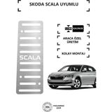 KromGaraj Skoda Scala Ayak Dinlendirme Pedalı Krom Ayak Dayama Pedalı - Gri