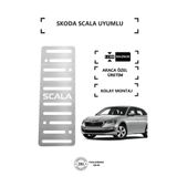 KromGaraj SKODA SCALA Ayak Dinlendirme Pedalı Krom Ayak Dayama Pedalı