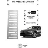 KromGaraj Volkswagen Passat B8 Ayak Dinlendirme Pedalı Krom Ayak Dayama Pedalı - Gri