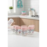 krommet Altılı Desenli Bebek Mama Kavanozu 200 Ml