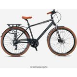 Kron CX300 Hidrolik Fren 28 Jant Şehir Bisikleti Füme-Kahve 46 cm