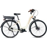 Kron Ecx 300 28-Jant Motor 5000 Batarya 6000 5 Vites Göbekten Shımano Nexus Hd Elektrikli Şehir Bisikleti (Krem Kahverengi)