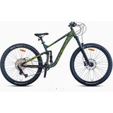 Kron El Nıno 29 inç Mtb Full Sus. - 425 mm Dağ Bisikleti 11 Vites Erkek Çocuk İçin Haki-Siyah Renkli - Haki - Siyah