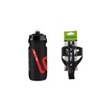 Kron Elite Loli Siyah Bisiklet Matarası 600 ml BPA Free Sağlıklı Sürüşler İçin Sıkılabilir Yapı