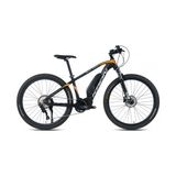 Kron Exc 1000 29 Jant 10vites Hd Elektrikli Shımano Motor E 7000 Batarya 8010 Dağ Bisikleti (Mat Siyah Gri Turuncu 17 inç