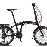 KRON FD 2000 KATLANIR BİSİKLET 20 JANT 21 VİTES V FREN SİYAH-GRİ/TURUNCU(KRN24-050)(GREENWAY BİSİKLET)