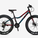 Kron Fxc 500 - 20 Mtb - 11 - 7 Vites - Mekanik Disk Fren - Mat Siyah-Kirmizi/Mavi