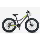 Kron Fxc 500 26 Jant 21 Vites Hidrolik Disk Fren Fatbıke Bisiklet Nardo Gri-Siyah/Neon Sarı