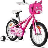 Kron Hydra Çocuk Bisikleti 20 inç Vitessiz Kız Çocuklar İçin Pembe-Beyaz Renk - Pembe - Beyaz