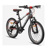 Kron KRN25-028 XC 75 20 Jant 7 Vites V Fren Shimano Sistem Alüminyum Mat Siyah Gri Kırmızı Çocuk Bisikleti
