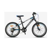 Kron KRN25-031 XC 75 20 Jant 7 Vites V Fren Alüminyum Full Shimano Mat Siyah Gri Mor Çocuk Bisikleti