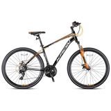 KRON TX 100-28" Trekking - 16' - 21 Vites - HİDROLİK DİSK FREN - Mat Siyah-Gri/Turuncu Bisiklet (GREENWAY BİSİKLET)