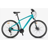 Kron Tx 300 28 Jant 18 Vites Hidrolik Disk Fren 20" Yeni Cues Sistem Mat Turkuaz-Mavi Greenway Bisiklet)