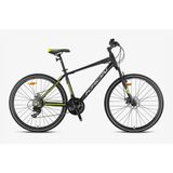 Kron Tx 75 28 Jant 21 Vites Mekanik Disk Fren Şehir Bisikleti Full Shımano Alüminyum-Mat Siyah-Gri/Neon Sarı 17" (Greenway Bisiklet)