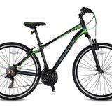 KRON TX 75-28 Jant Trekking Bisiklet - 16 Kadro- 21 Vites - M.DISC - Mat Siyah-Füme/Yeşil