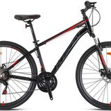 KRON TX 75 28 Jant Trekking Bisiklet,-21 Vites, MEKANİK DİSK FREN, SİYAH FÜME KIRMIZI/GRİ(GREENWAY BİSİKLET)