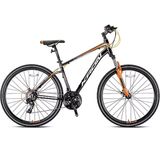 Kron TX100 28 Jant 21 Vites 46 cm HD Mat Siyah Gri Turuncu Trekking Bisikleti