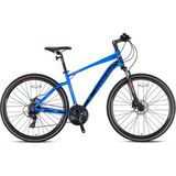 Kron TX150 Hidrolik Disk 28 Jant Trekking Bisiklet Mavi Turuncu Siyah 46 cm