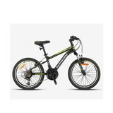 Kron Vortex 4.0 20 Jant 21 V Mat Siyah Gri/ Neon Sarı Greenway Çocuk Bisikleti
