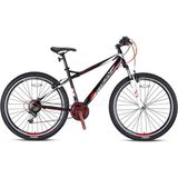 Kron Vortex 4.0 V Fren 24 Jant (8-12 Yaş Için) Profesyonel Çocuk Bisikleti - 2021 - Siyah - Kırmızı