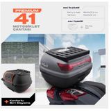 Kron WOGEN 41 LİTRE PREMİUM SIRT DAYAMALI MOTOSİKLET ÇANTASI - NARDO GRİ - 1405 006