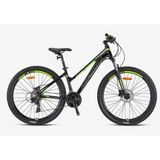 Kron XC 100 27.5 Jant 21 Vites V Fren Kelebek Vites Shimano Sistem Lady Siyah Gri Neon Sarı Dağ Bisikleti
