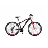 Kron XC 100 27.5 Jant 21 Vites V Fren Pabuçlu Fren Kelebek Vites Shimano Sistem Lady Siyah Gri Kırmızı Dağ Bisikleti