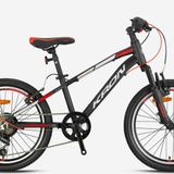 KRON XC 75 20 JANT 7 VİTES V FREN -MAT SİYAH-GRİ/KIRMIZI-KRN25-028(GREENWAY BİSİKLET)