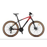 Kron Xc150 27,5 Jant Hidrolik Disk Mtb Dağ Bisikleti 24 Vites Amber Yanak Lastik 15'' Siyah Kırmızı
