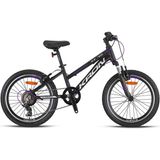 Kron XC75 20 Jant 7 Vites 28 cm V Fren Mat Siyah Mor Gri Çocuk Bisikleti