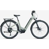 Kron Zeon Lady Parlak Bej Yeşil 43 Kadro 28J 9V HD Elektrikli Şehir Bisikleti