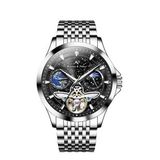 Kronen & Söhne KS7009 Day Night Tourbillon Mekanik Otomatik Erkek Çelik Kol Saati