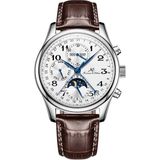 Kronen&söhne Royalton Moonphase Premium Otomatik Erkek Kol Saati - Kahverengi