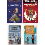Kronik Kitap Kınalı Serçe & Cumhuriyetin Ilk Sabahı & Dedemin Bakkalı & Abartma Tozu 4 Kitap Set Şermin Yaşar - hayır