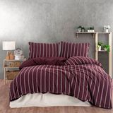 Kronos %100 Pamuklu Yıkamalı Çift Kişilik Nevresim Takımı 200*220 Krnsckt - Bordo - 200 x 220 cm
