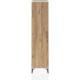 Kronos Dolap 2 Raflı Tek Kapaklı Tek Askılı 44X59X182 Aytaşı-Çam - Krem