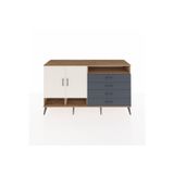 Kronos Konsol 5 Raflı 4 Çekmeceli 2 Kapaklı 176x59x99 Çam-Aytaşı/Antrasit