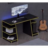 Kronos Oyuncu Masası - Bilgisayar Masası - Gamer Masası - 59X136 cm AFM180 - Sarı