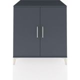 Kronos Şifonyer 2 Kapaklı 88X59X96 Antrasit-Antrasit